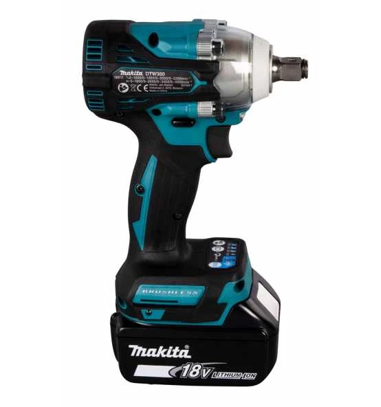 Makita Akku-Schlagschrauber 18V, 1/2", 330 Nm, 0 - 3.200 Min, Akku, Ladegerät, Zubehör, MAKPAC 8 Makita Akku-Schlagschrauber 18V, 1/2", 330 Nm, 0 - 3.200 Min, Akku, Ladegerät, Zubehör, MAKPAC – Bild 6
