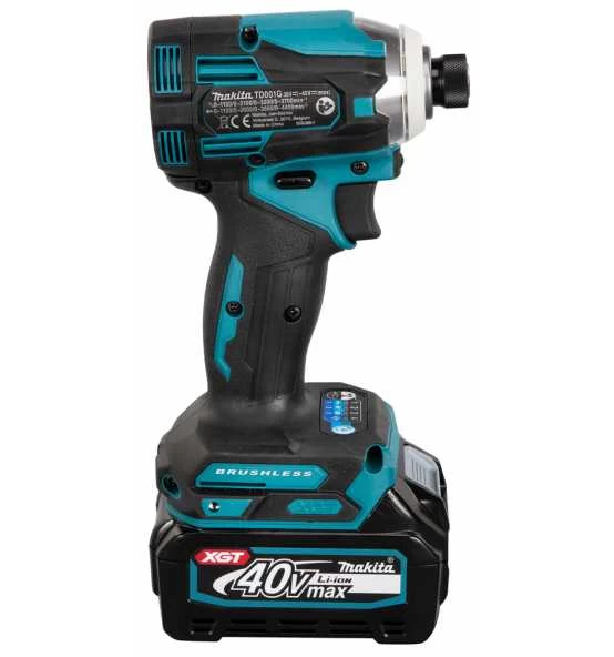 Makita Akku-Schlagschrauber XGT, 40V Max., 1/4", 220 Nm, 0 - 3.700 Min, Akku, Ladegerät, Zubehör, MAKPAC Gr. 2 8 Makita Akku-Schlagschrauber XGT, 40V Max., 1/4", 220 Nm, 0 - 3.700 Min, Akku, Ladegerät, Zubehör, MAKPAC Gr. 2 – Bild 6