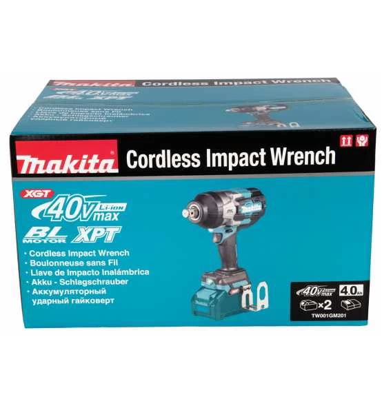Makita Akku-Schlagschrauber XGT, 40V Max., 3/4", 1.800 Nm, 0-1.800 Min, Akku, Ladegerät, Zubehör, MACPAC Gr. 3 14 Makita Akku-Schlagschrauber XGT, 40V Max., 3/4", 1.800 Nm, 0-1.800 Min, Akku, Ladegerät, Zubehör, MACPAC Gr. 3 – Bild 12