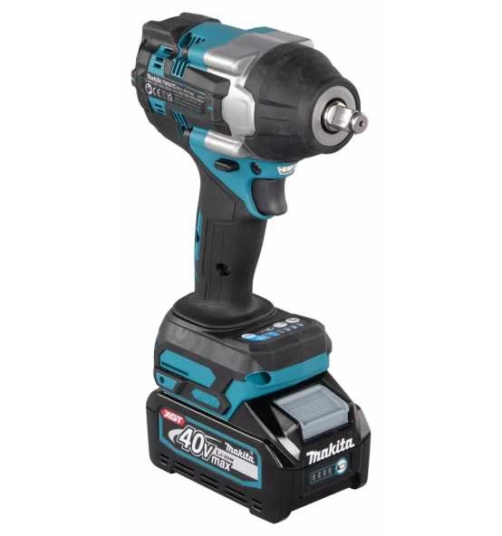 Makita Akku-Schlagschrauber XGT, 40V Max., 1/2", 760 Nm, 0-2.300 Min, Akku, Ladegerät, Zubehör, MAKPAC 14 Makita Akku-Schlagschrauber XGT, 40V Max., 1/2", 760 Nm, 0-2.300 Min, Akku, Ladegerät, Zubehör, MAKPAC – Bild 12