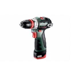 Metabo Akku-Bohrschrauber PowerMaxx BS BL Q, Kunststoffkoffer, 12V 2x2Ah Li-Power + LC 40