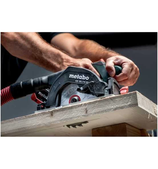 Metabo Akku-Handkreissäge KS 18 LTX 57, MetaBOX 340, 18V 2x8Ah LiHD + ASC 145 4 Metabo Akku-Handkreissäge KS 18 LTX 57, MetaBOX 340, 18V 2x8Ah LiHD + ASC 145 – Bild 2