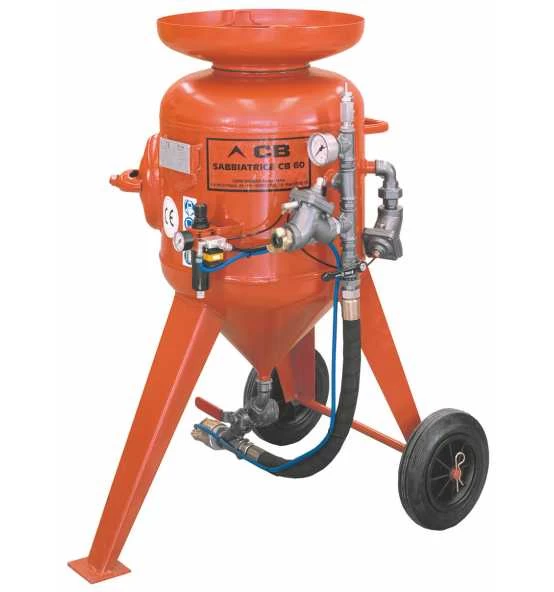 ELMAG Sandstrahlgerät Modell CB 60-F-S4, Mit Schlauch 25x40mm / 10m, M06 &Start-Stop-Fernbedienung (Remote-Control) 3 ELMAG Sandstrahlgerät Modell CB 60-F-S4, Mit Schlauch 25x40mm / 10m, M06 &Start-Stop-Fernbedienung (Remote-Control)